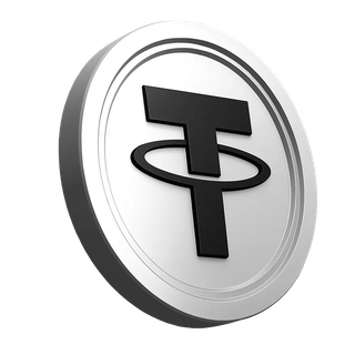 Pièce Tether USDT affichée dans la section de confiance communautaire de la plateforme de trading